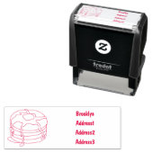 Tampon Auto-encreur Illustration de dessin animé de Pancake (En situation)