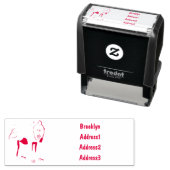 Tampon Auto-encreur Illustration de dessin animé Mandrill (En situation)