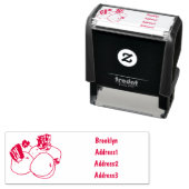 Tampon Auto-encreur Illustration de dessin sur la betterave (En situation)