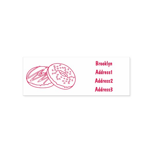 Tampon Auto-encreur Illustration de Donut (Design)