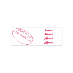 Tampon Auto-encreur Illustration de Hot dog