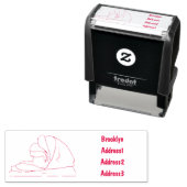 Tampon Auto-encreur Illustration de jambon (En situation)