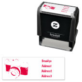 Tampon Auto-encreur Illustration de la caméra (En situation)