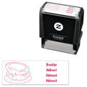 Tampon Auto-encreur Illustration de la tarte à l'oeuf (En situation)