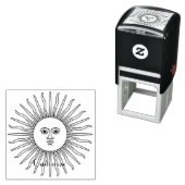 Tampon Auto-encreur Illustration de l'art face soleil Thunder_Cove (En situation)