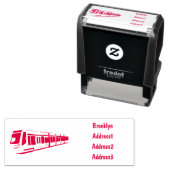 Tampon Auto-encreur Illustration de locomotive électrique (En situation)