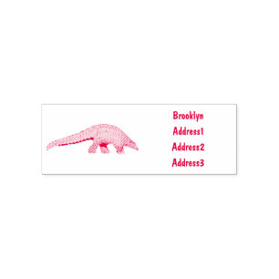 Tampon Auto-encreur Illustration de Pangolin