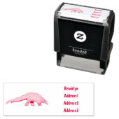 Tampon Auto-encreur Illustration de Pangolin (En situation)