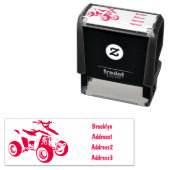 Tampon Auto-encreur Illustration de Quad bike atv (En situation)