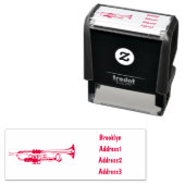 Tampon Auto-encreur Illustration de trompette (En situation)