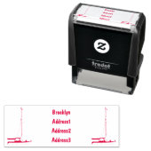 Tampon Auto-encreur Illustration de voilier (En situation)