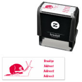 Tampon Auto-encreur Illustration d'escargot (En situation)