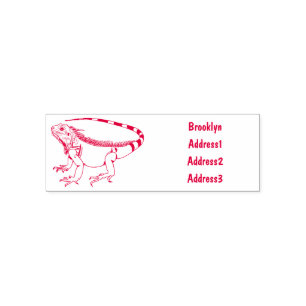Tampon Auto-encreur Illustration d'Iguana