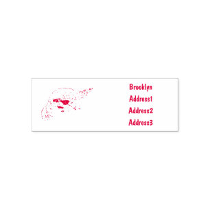 Tampon Auto-encreur Illustration du caméléon de Jackson