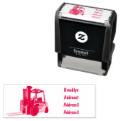 Tampon Auto-encreur Illustration du chariot élévateur (En situation)