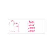 Tampon Auto-encreur Illustration du lait (Design)