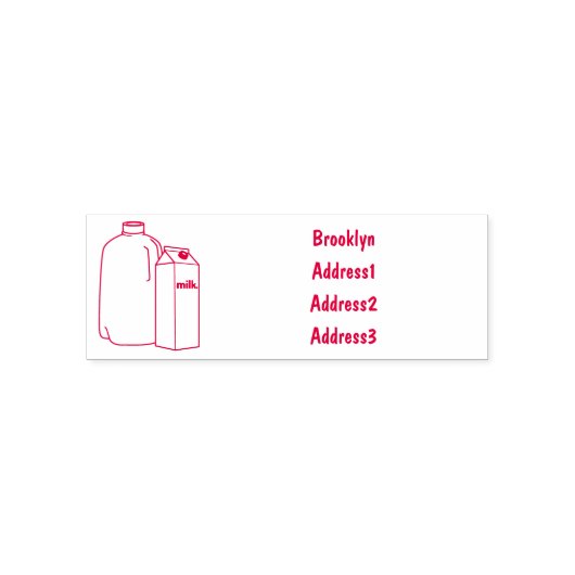 Tampon Auto-encreur Illustration du lait (Design)