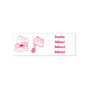 Tampon Auto-encreur Illustration du mixer