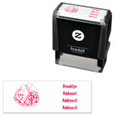 Tampon Auto-encreur Illustration du pudding de Noël (En situation)