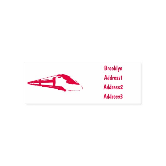 Tampon Auto-encreur Illustration du train à balles (Design)