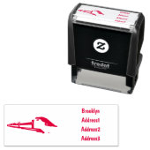 Tampon Auto-encreur Illustration du train à balles (En situation)