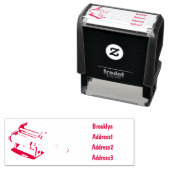 Tampon Auto-encreur Illustration d'un fabricant de pâtes alimentaires (En situation)