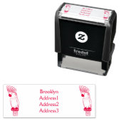 Tampon Auto-encreur Illustration d'un oiseau de cobaye-parapluie (En situation)