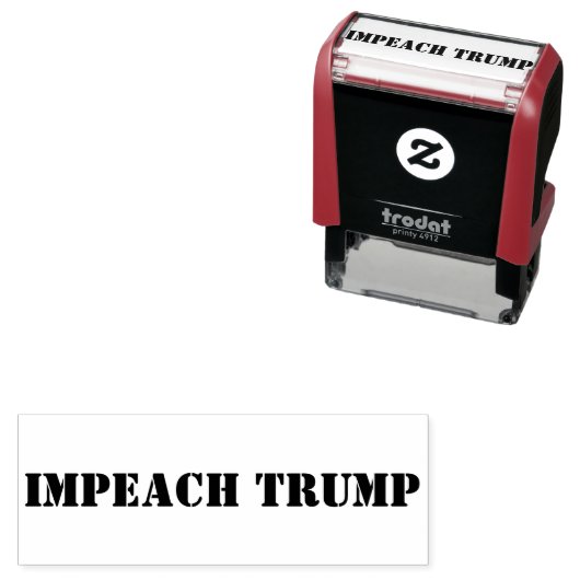 TAMPON AUTO-ENCREUR  IMPEACH TRUMP (En situation)