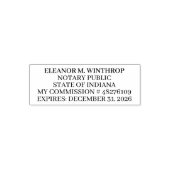 Tampon Auto-encreur Indiana Notary Public (Design)