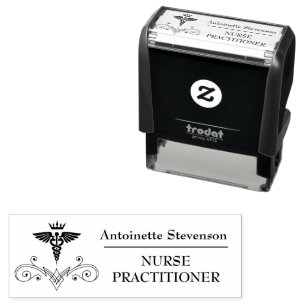 Tampon Auto-encreur Infirmière Caduceus