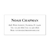 Tampon Auto-encreur Information de contact classique Nom professionnel (Design)