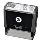 Tampon Auto-encreur Infos d'analyse de code QR Adresse Timbre auto-enc (Produit)