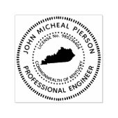 Tampon Auto-encreur Ingénieur professionnel Kentucky (Design)