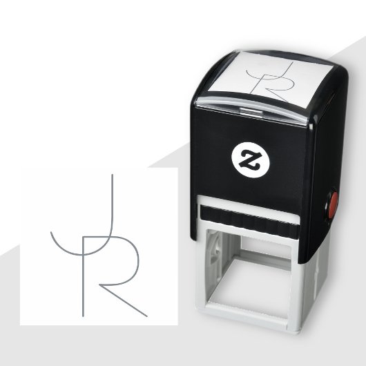 Tampon Auto-encreur Initiales de chevauchement modernes 2