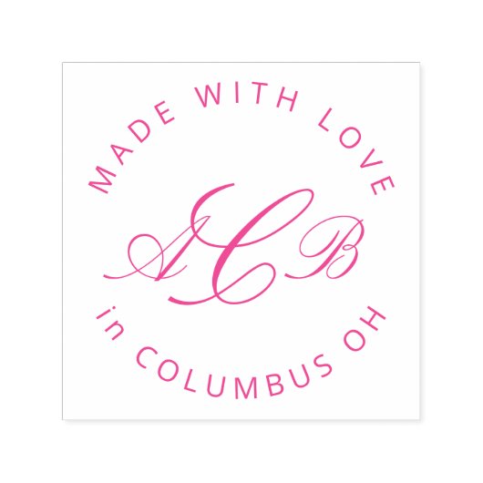 Tampon Auto-encreur Initiales du fabricant Petite entreprise (Design)