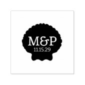 Tampon Auto-encreur Initiales Vibe Plage (Design)