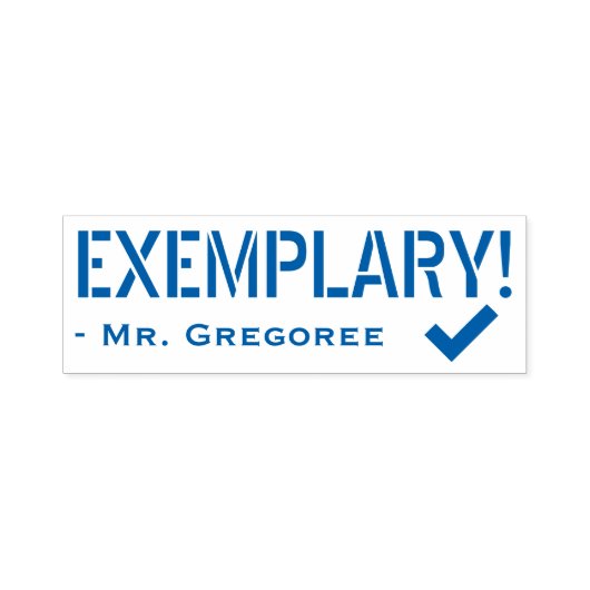 Tampon Auto-encreur Inspirationnel "EXEMPLAIRE !" Timbre en caoutchouc (Design)