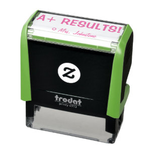 Tampon Auto-encreur Inspirer "A+ RÉSULTATS !" Timbre en caoutchouc de 