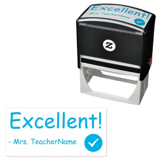 Tampon Auto-encreur Inspirer "Excellent !" Timbre en caoutchouc de l'e (En situation)