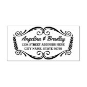 Tampon Auto-encreur Intemporel | Timbre d'adresse de retour (Design)