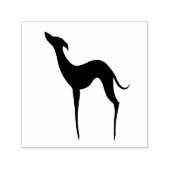 Tampon Auto-encreur Italien Greyhound Whippet Chien Silhouette Élégant (Design)
