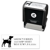 Tampon Auto-encreur Jack Russell Terrier Chien Chien Puppy (En situation)