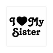 Tampon Auto-encreur J'aime ma soeur (Design)