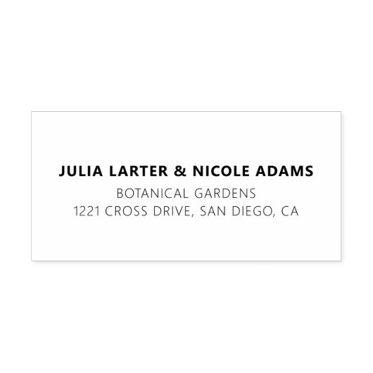 Tampon Auto-encreur Jardin de mariage aux fleurs exotiques de Wild Ros (Design)