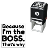 Tampon Auto-encreur Je suis le patron (En situation)