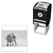 Tampon Auto-encreur Jeune éléphant joueur (En situation)