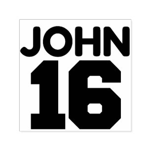 TAMPON AUTO-ENCREUR JOHN 3-16 BIBLE VERSE