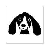 Tampon Auto-encreur Joli chien de dessin souriant (Design)