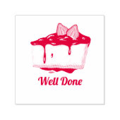 Tampon Auto-encreur Joli gâteau Timbre de l'enseignant bien fait (Design)