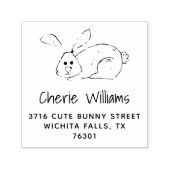 Tampon Auto-encreur Jote Bunny Adresse de retour Auto-Encre en caoutch (Design)